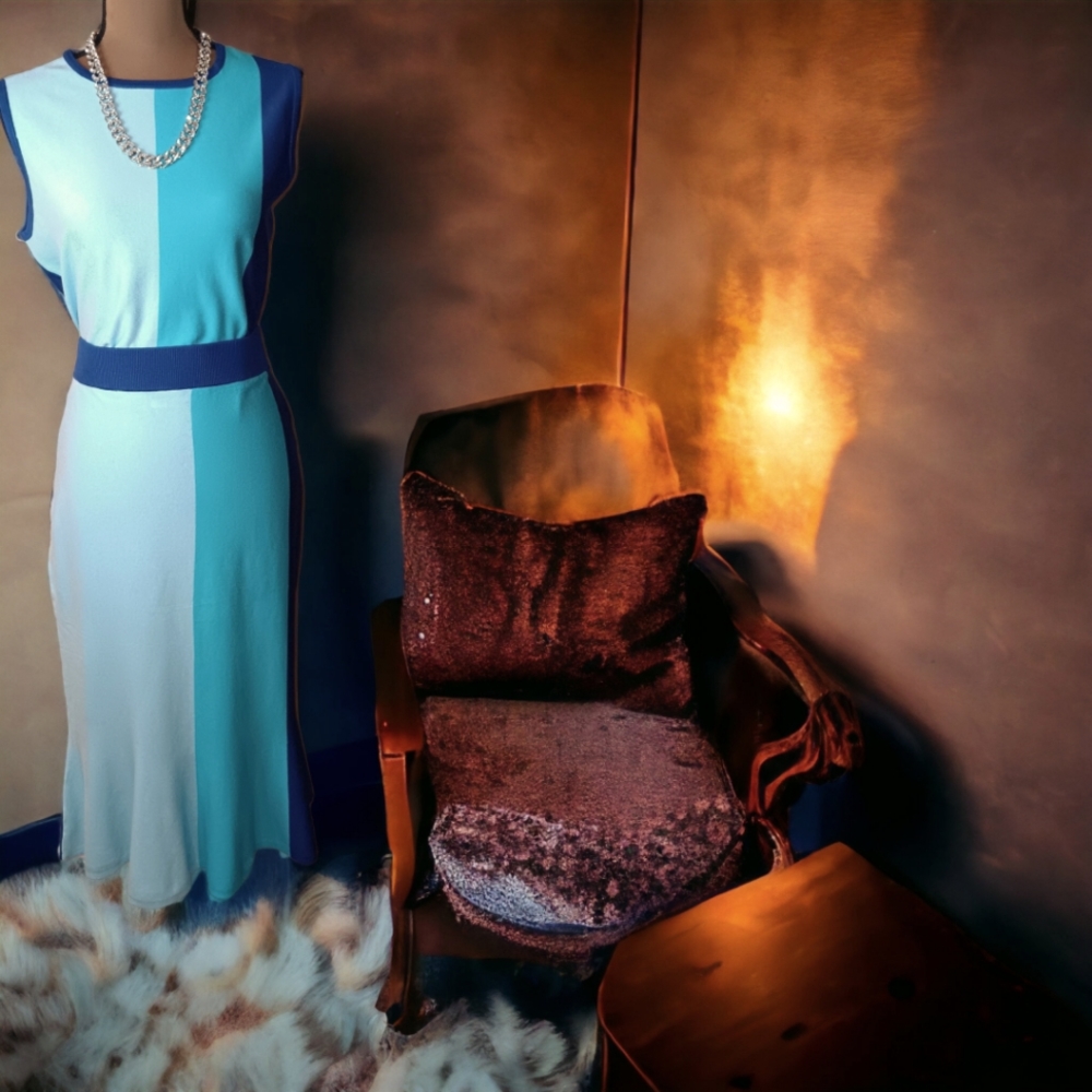 2/$75 New York & Company Color Block Top and Sweater Skirt Set